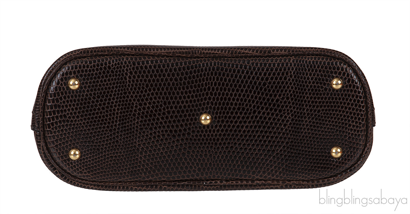 Hermes Bolide Micro 16 Brown Lizard GHW