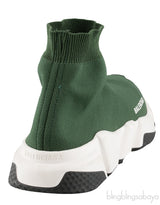 Green Speed Stretch-knit High Top Sneakers