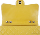 Yellow Quilted Classic Jumbo Flap Bag PHW