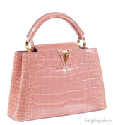 Capucine Vieux Rose Crocodile BB