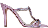Pink Crystal Embellished Sandals