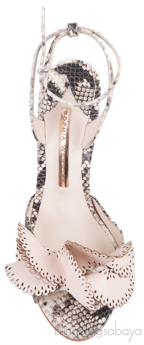 Python Slingback Heels