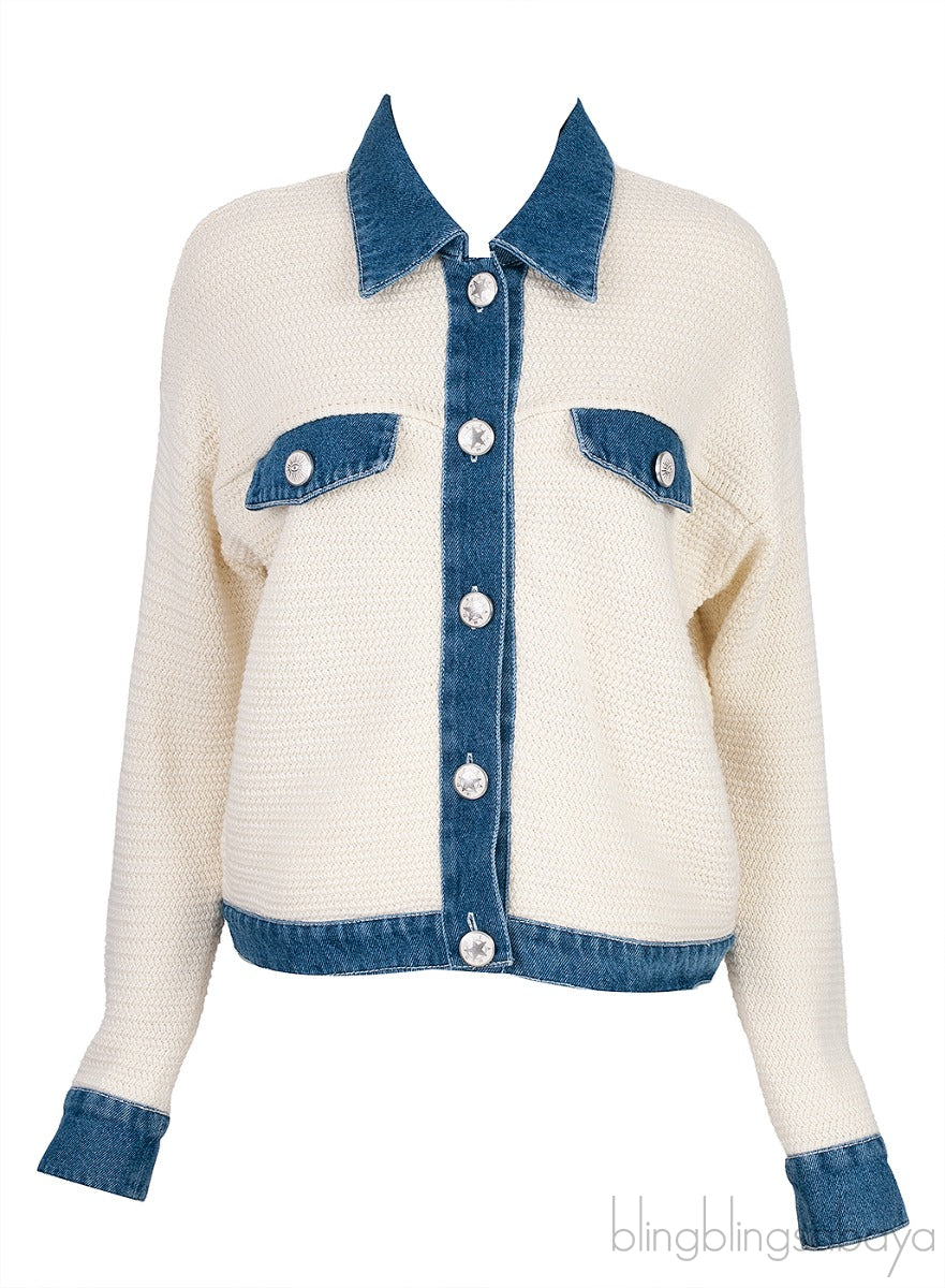 Nino Knit Denim Jacket