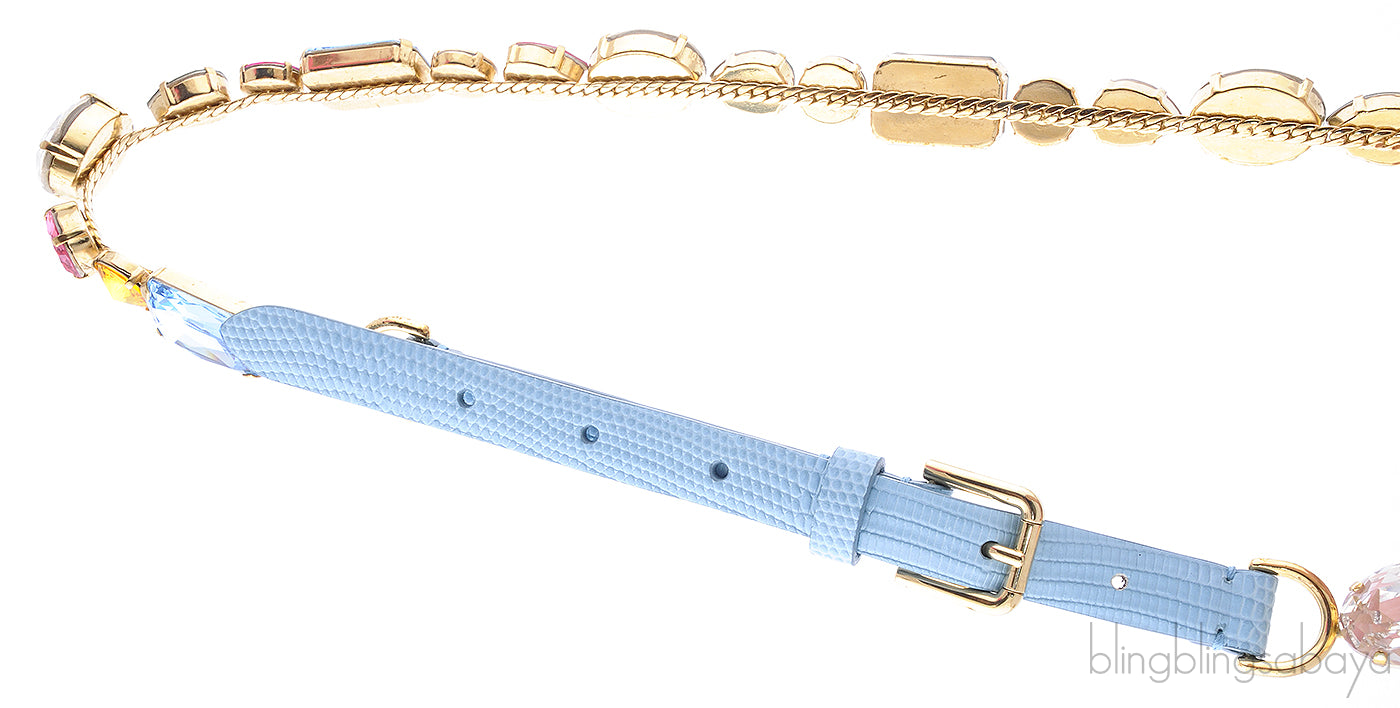 Crystal Embellished textured Belt
