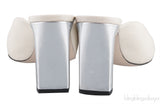 Isa Open Toe Mules Beige