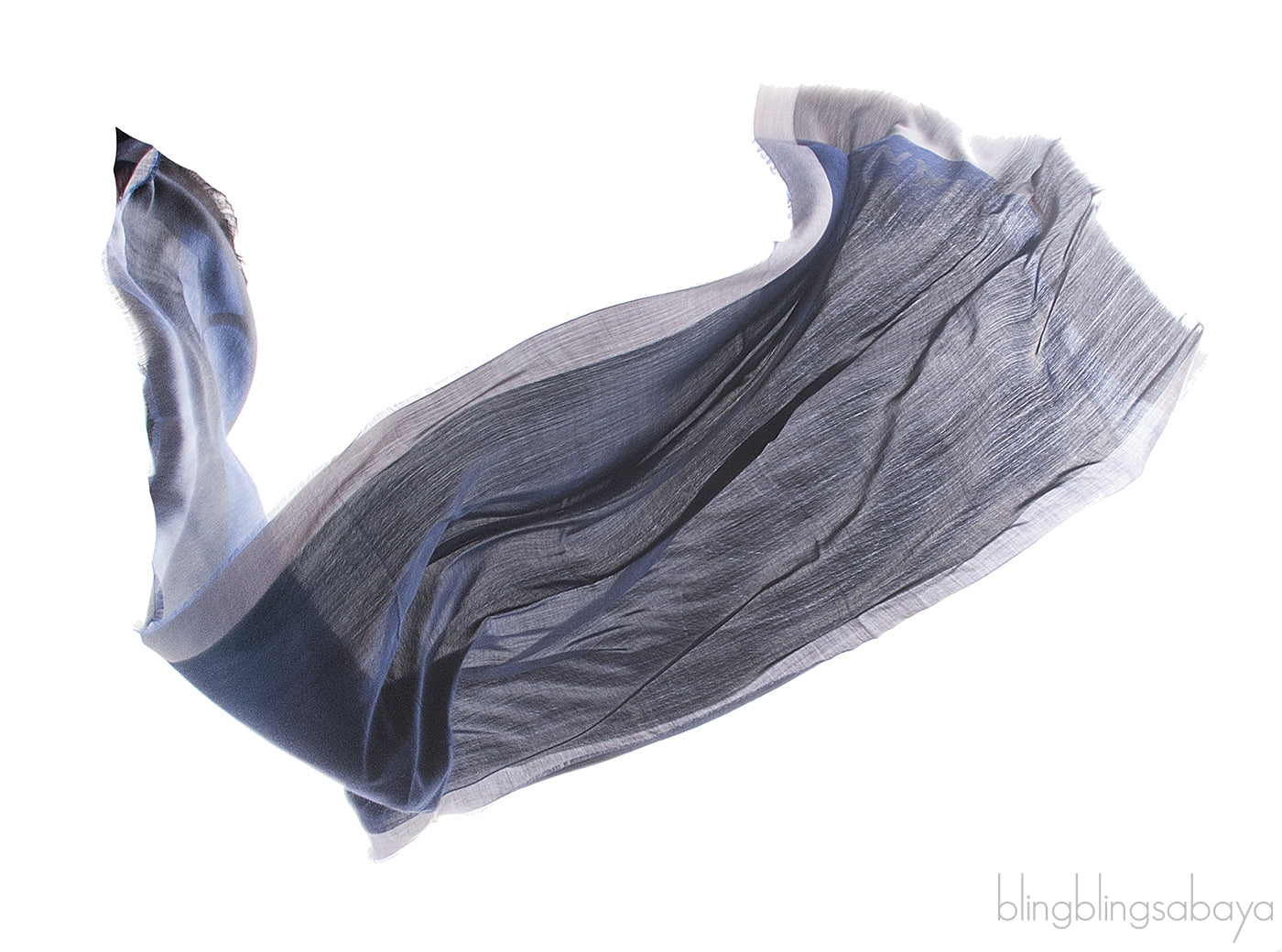 Camellia Navy Blue Stole