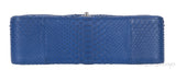 Chanel Classic Blue Python Jumbo Flap Bag
