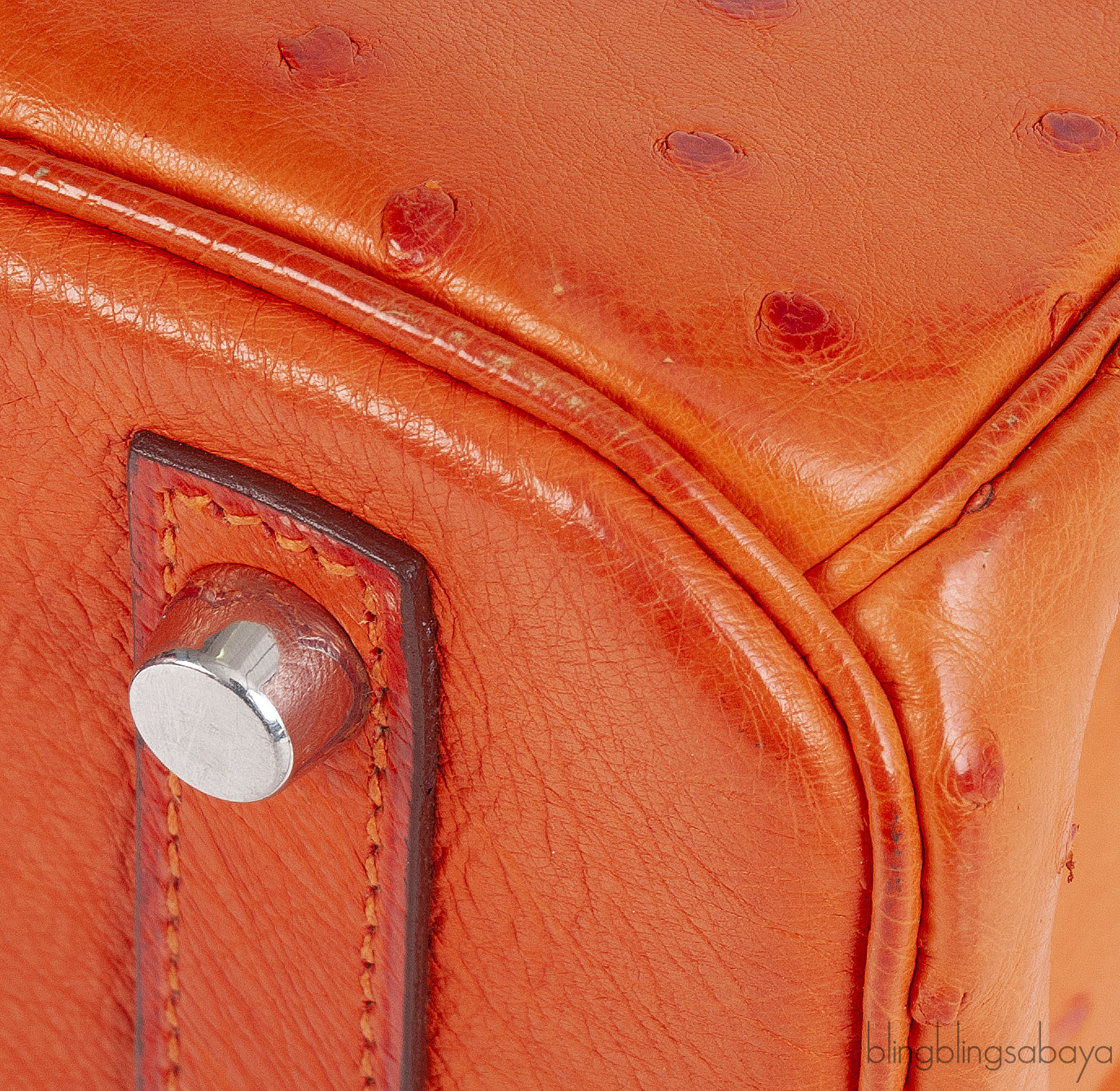 Hermes Birkin 30 Orange Ostrich PHW