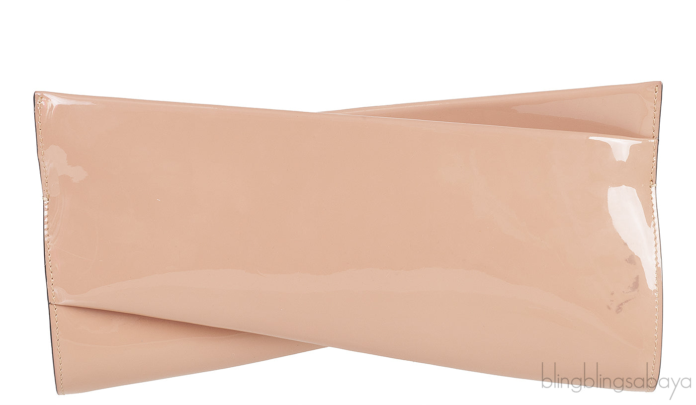 Loubitwist Patent Leather Clutch Bag
