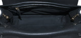 Sally Black Textured Shoulder Bag