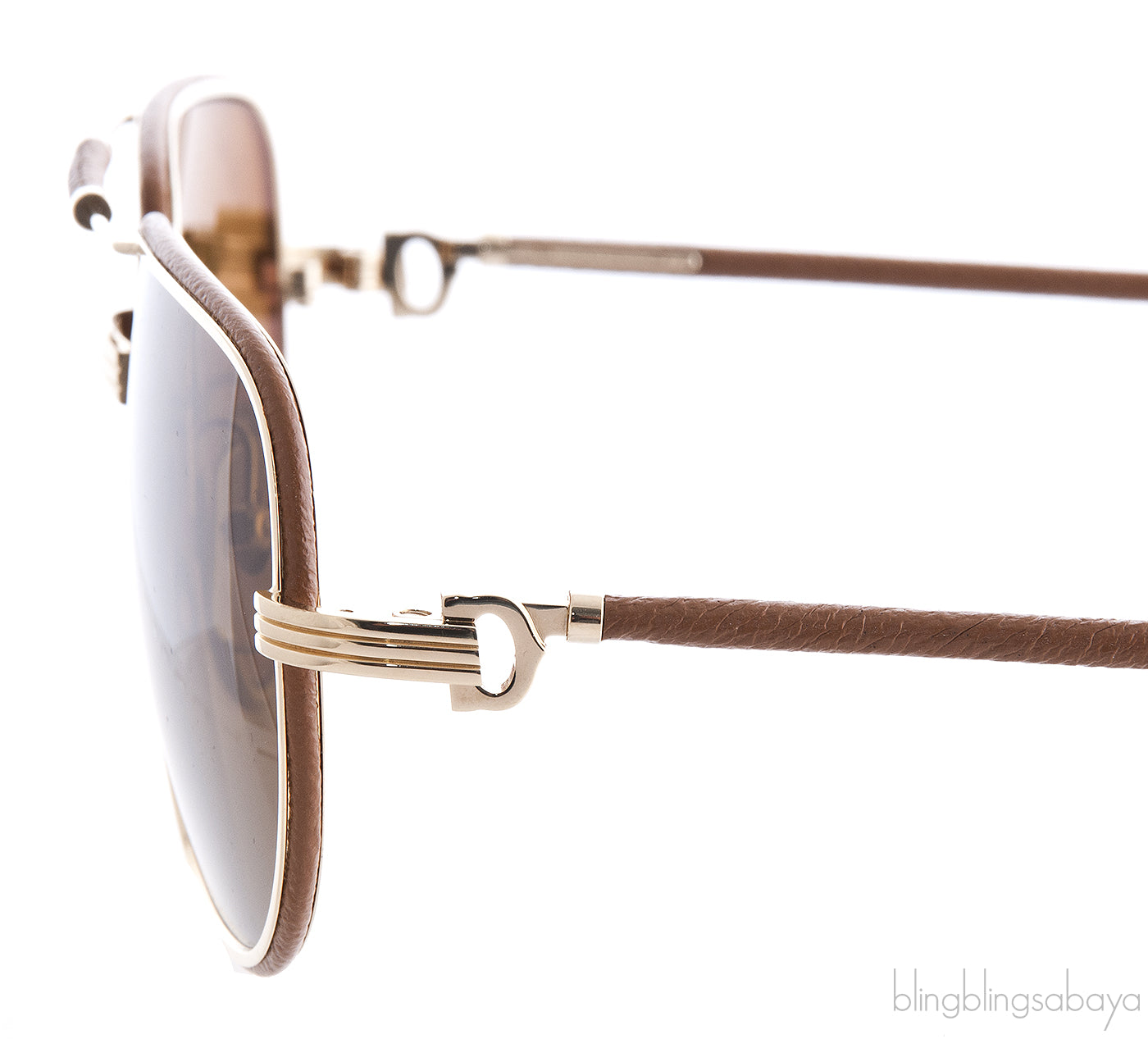 Brown 140 Gold Sunglasses