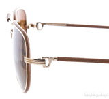 Brown 140 Gold Sunglasses