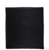 Black Classique Monogram Shawl