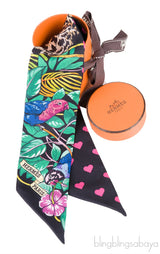 Jungle Love Love Black Twilly