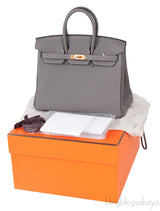 Birkin 25 Gris Meyer Togo GHW