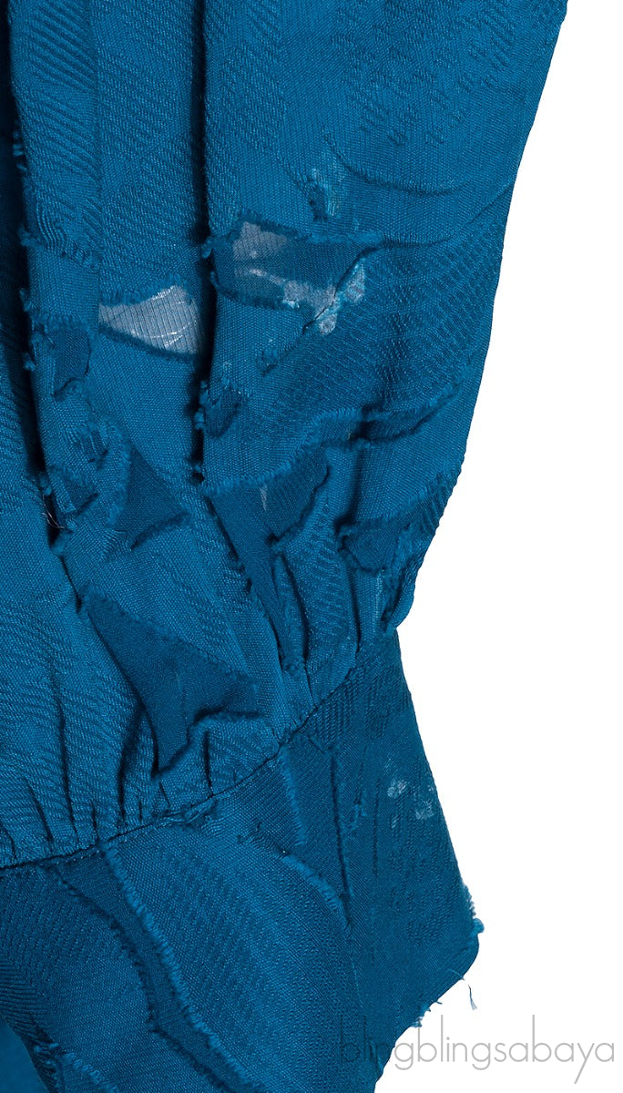 Blue Floral Lace Dress
