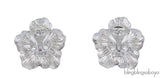 Buccellati Blossoms Gardenia Silver and Vermeil Button Earrings