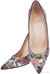 So Kate Multicolored Python Pumps