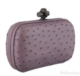 Knot Ostrich Mini Clutch