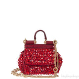 Micro Sicily Crystal-Embellished Cross-Body Bag