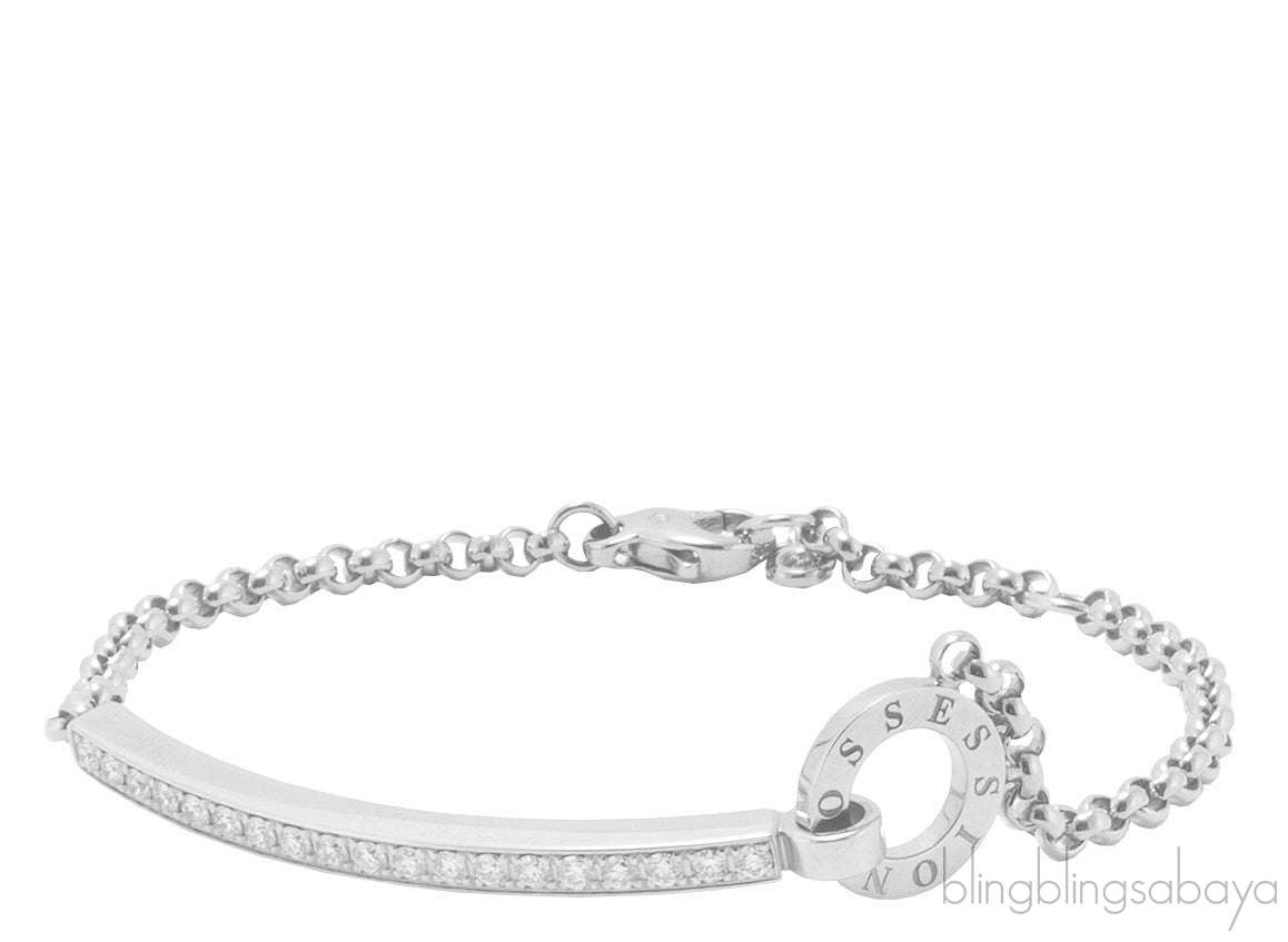 Possession White Gold Diamond Brac