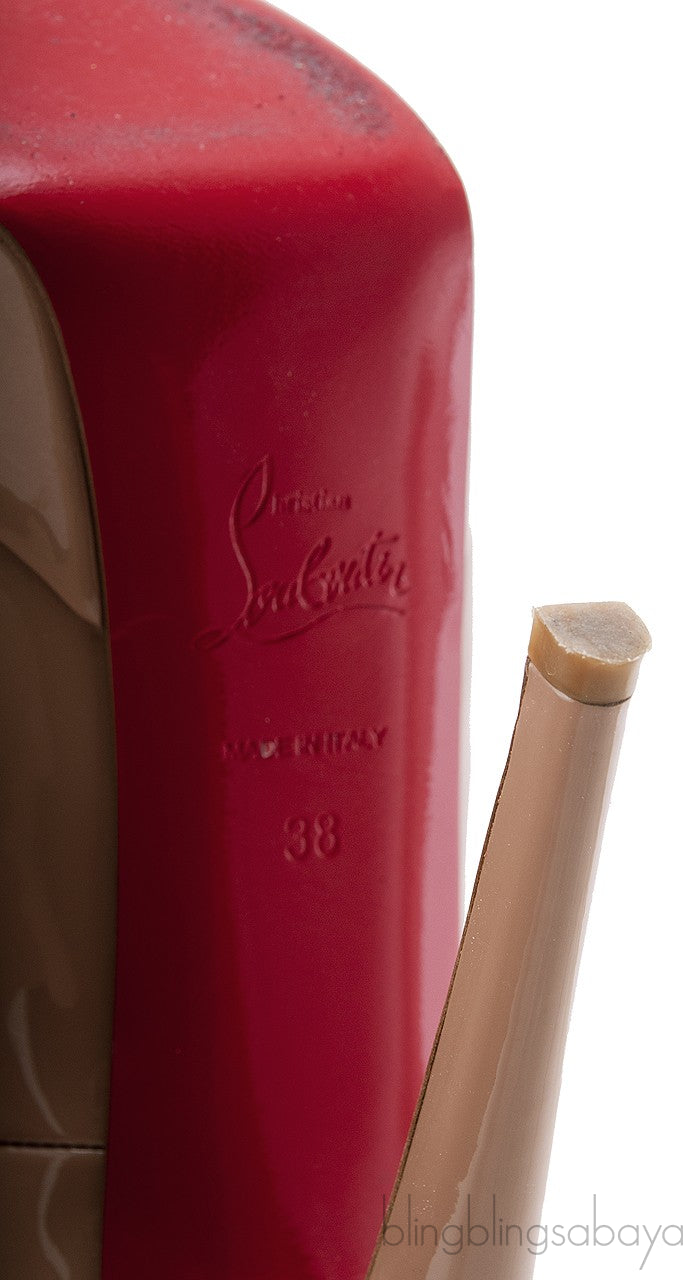 Bianca Nude Patent Pump