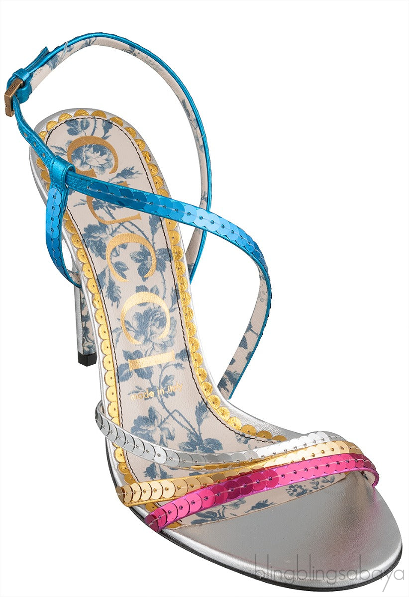 Haines Sequined Sandals Multicolor