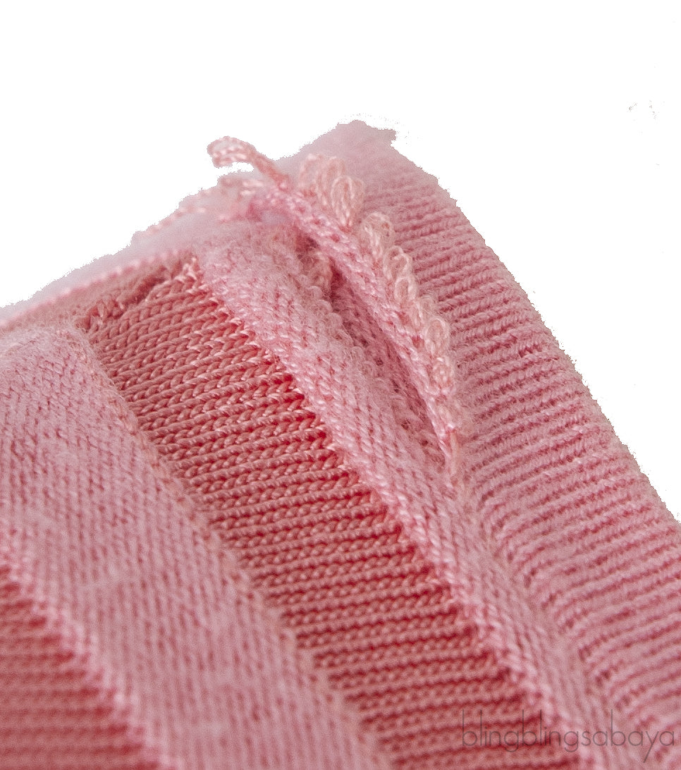 Pink Knitted Long Sleeve Dress