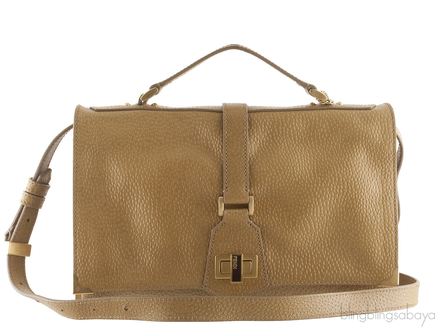Fendi Brown Clutch Shoulder Bag