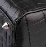 Lady Dior Black Crocodile Medium