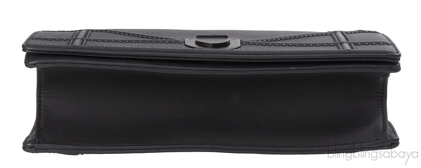 Dior Diorama Black Ultra Matte Medium Shoulder Bag