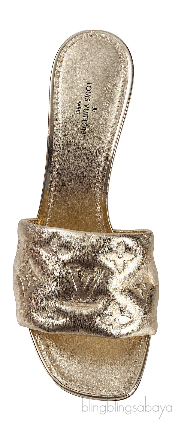 Metallic Gold Neo 90mm Revival Mule