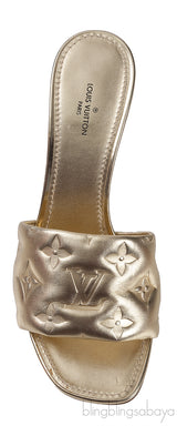 Metallic Gold Neo 90mm Revival Mule