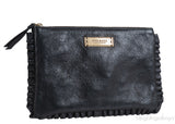 Nina Ricci Black Pleated Trim Clutch