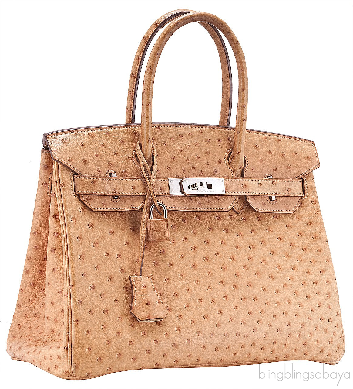 Birkin 30 Gold Ostrich PHW