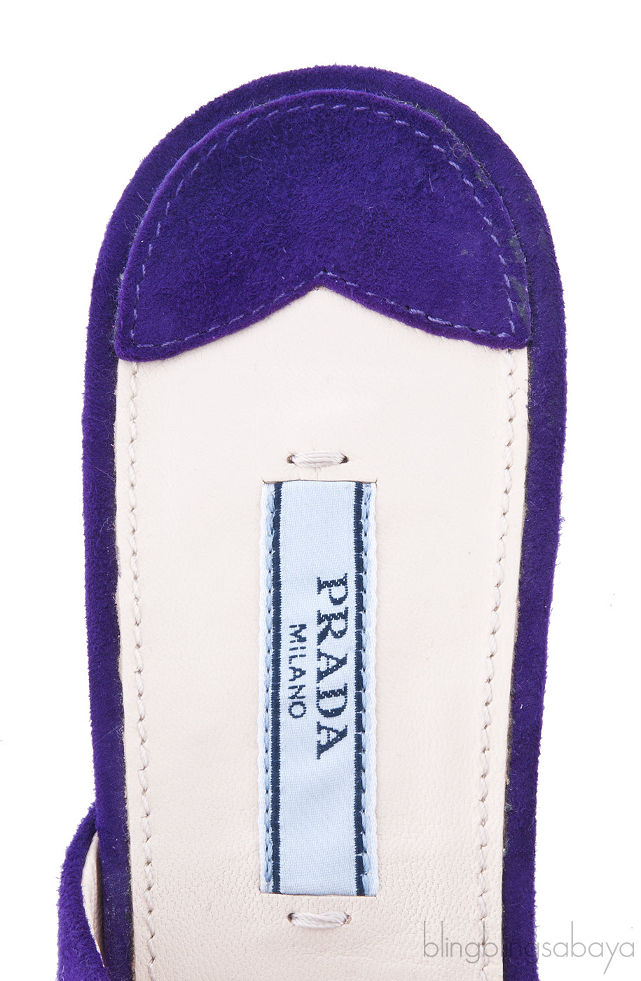 Purple Suede Red Crystal Sandals
