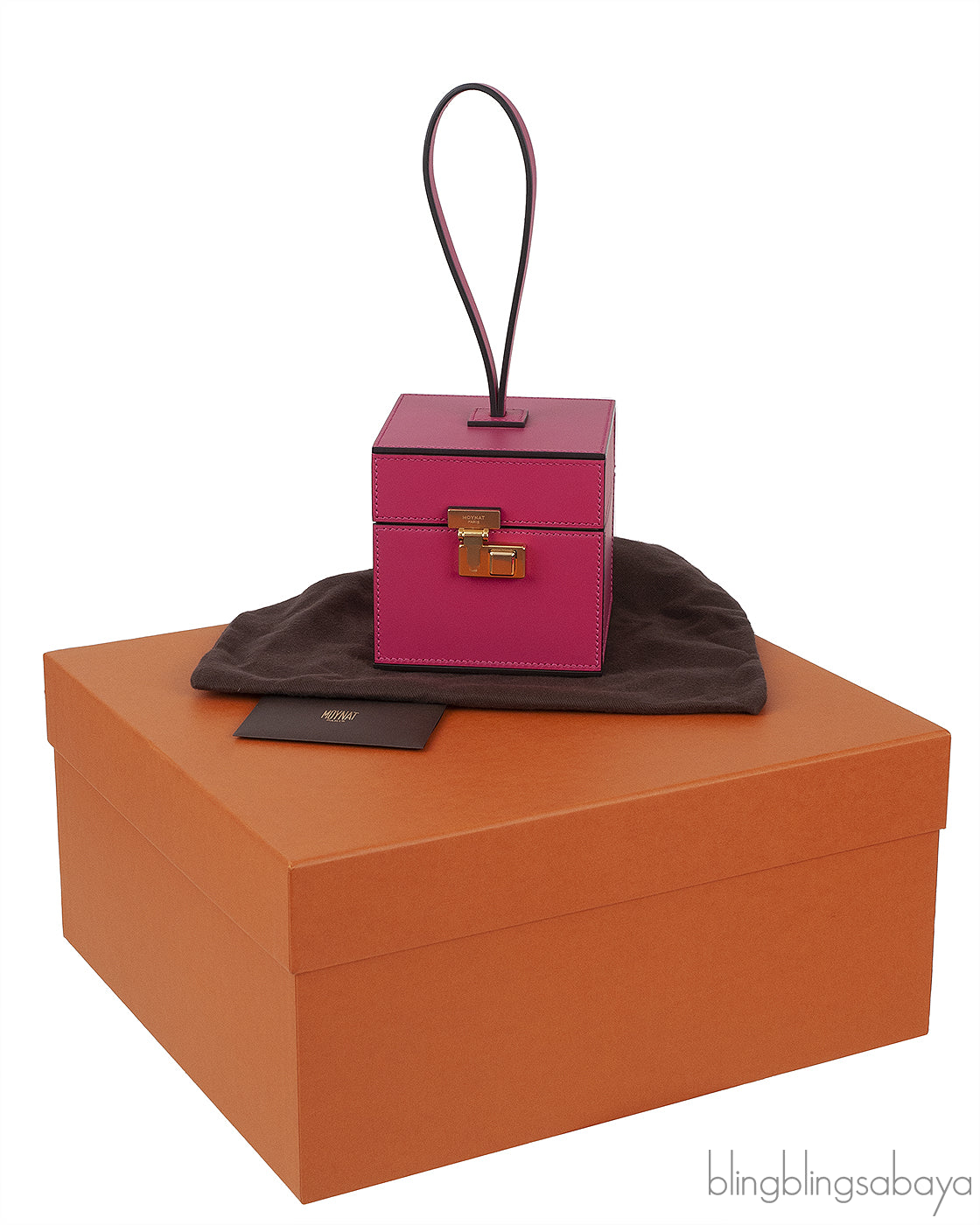 Mini Vanity Case Fuchsia Clutch Bag