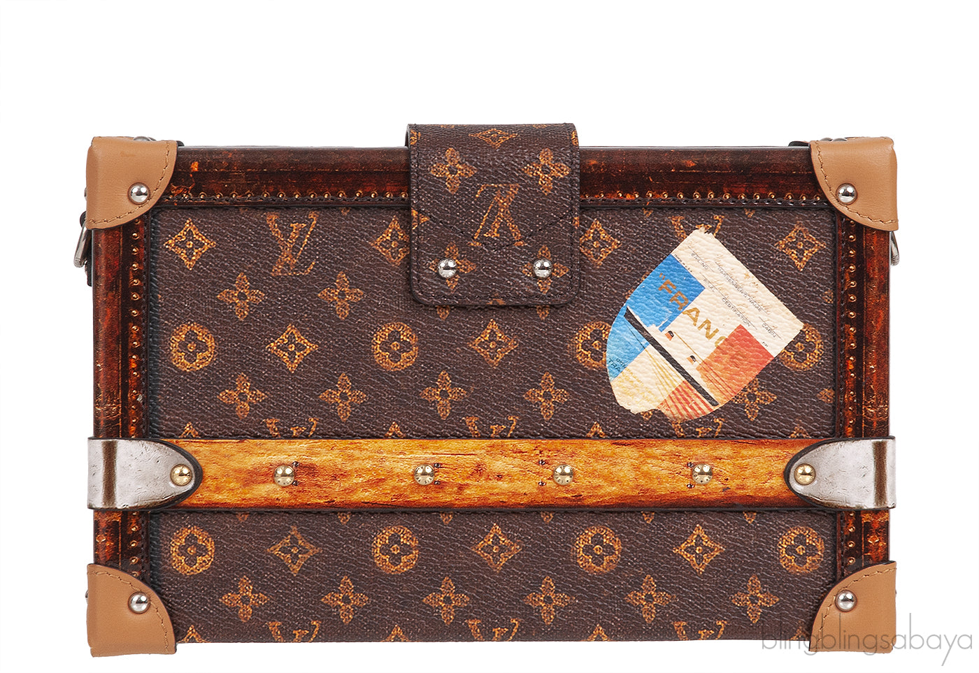 Monogram Brown Trim  Petite Malle PHW