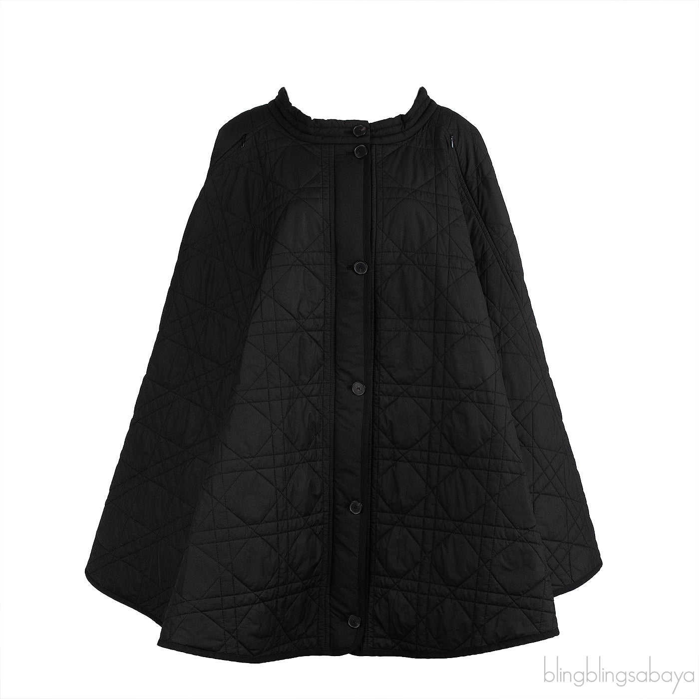 Christian Dior Black Quilted  A-line Midi Skirt