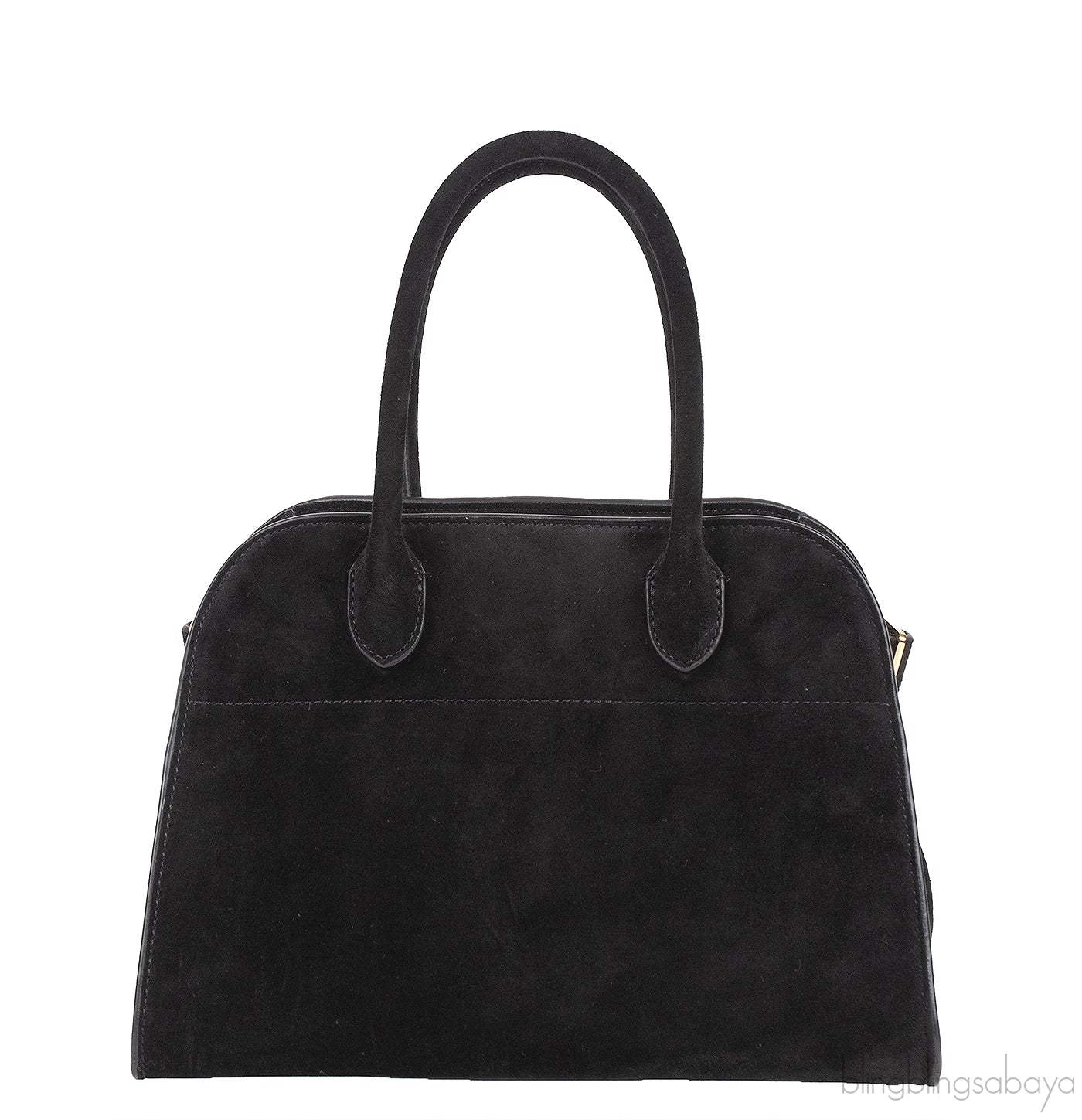 Soft Margaux 10 Black Suede Leather Bag