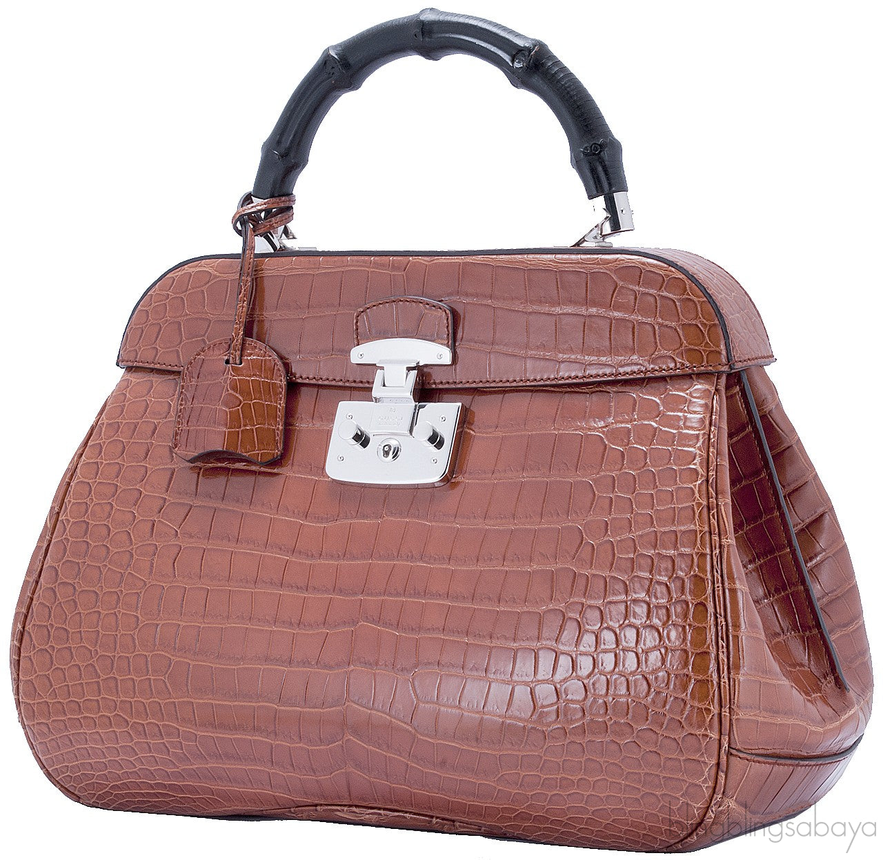 Lady Lock Top Handle Crocodile