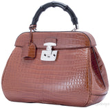 Lady Lock Top Handle Crocodile