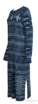 PRL x Naiomi Glasses Blue Knit Jumper Dress
