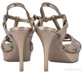 Gold Leather Tribute Sandals