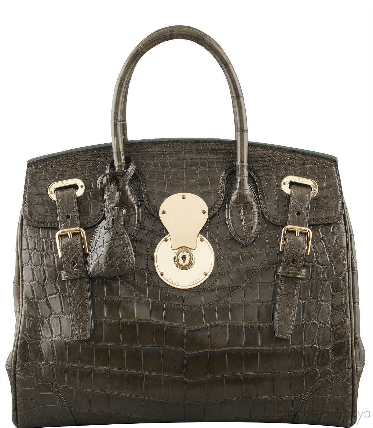 Ricky Alligator Moss Green Bag