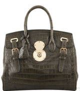Ricky Alligator Moss Green Bag