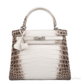 Hermès Kelly 25 Himalaya Niloticus Crocodile PHW
