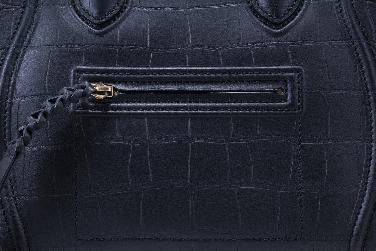 Phantom Black Croco Print