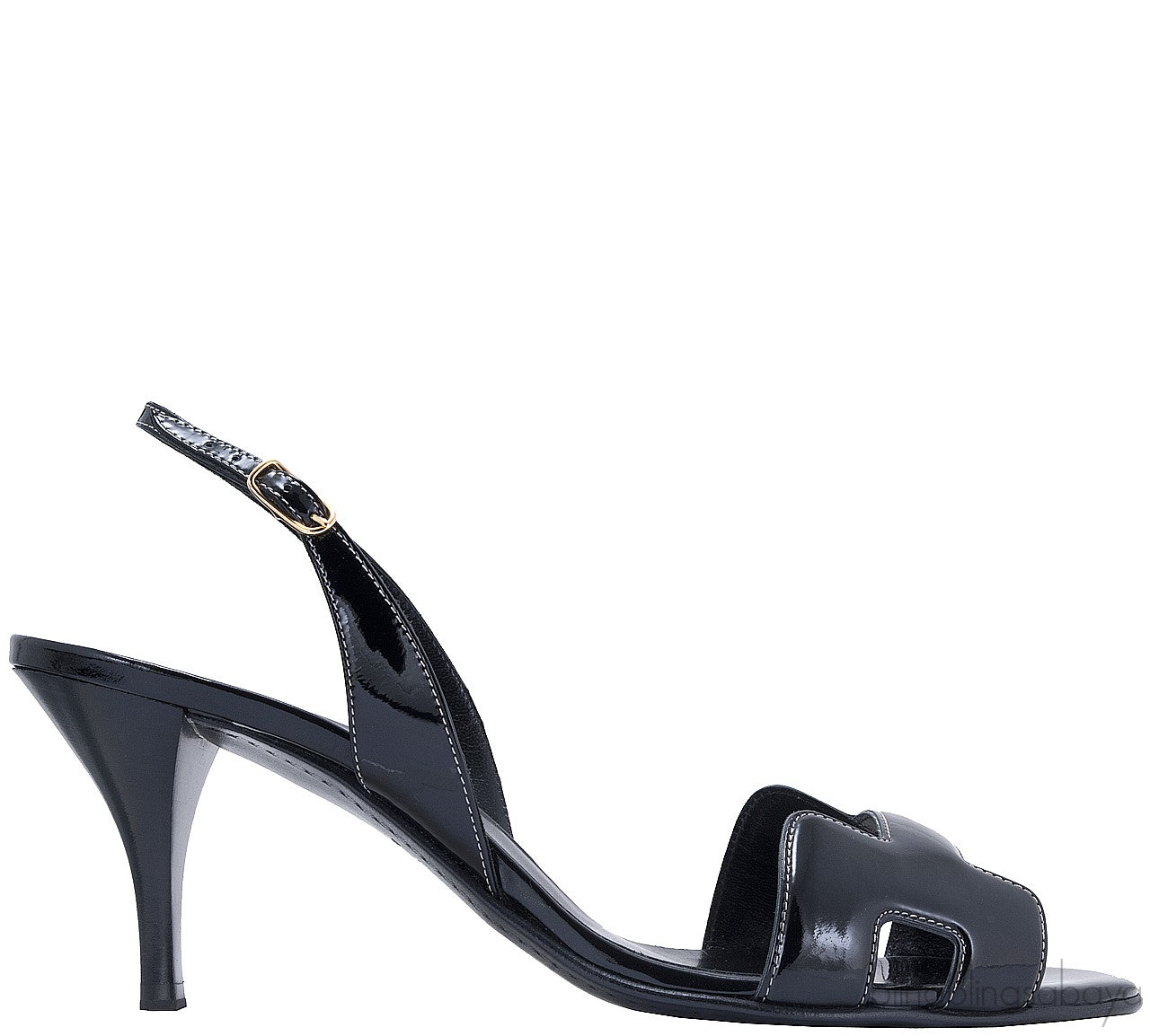 Night 70 Black Slingback Sandals