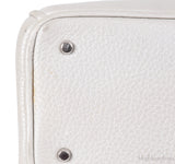 Christian Dior Diorissimo Metallic White Mini Tote Bag